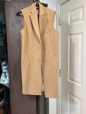 Polo by Ralph Lauren Camel Sleeveless Wool Vest